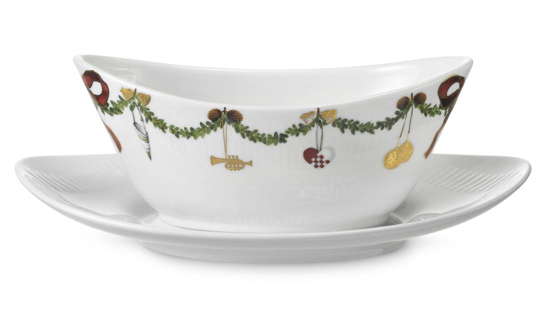 INDENT - StarFluted Christmas Sauce Boat 430ml image 0
