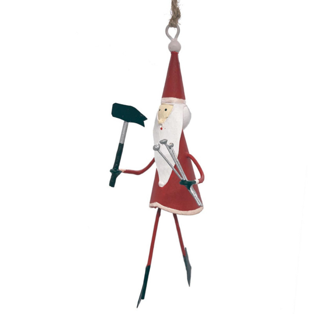 Tin Santa with Hammer 11cm image 0