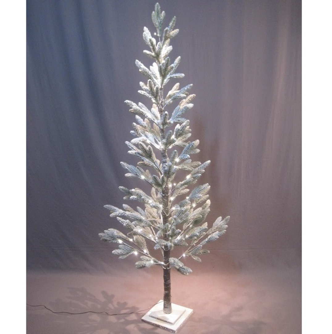 Snowy Pine Tree 1.8mtr, 88 LED Lights image 1