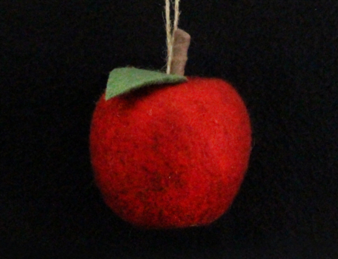 Hanging Eco Wool Red  Apple image 0