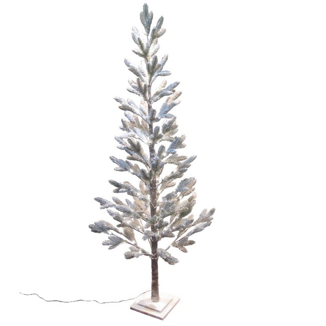 Snowy Pine Tree 1.8mtr, 88 LED Lights image 0