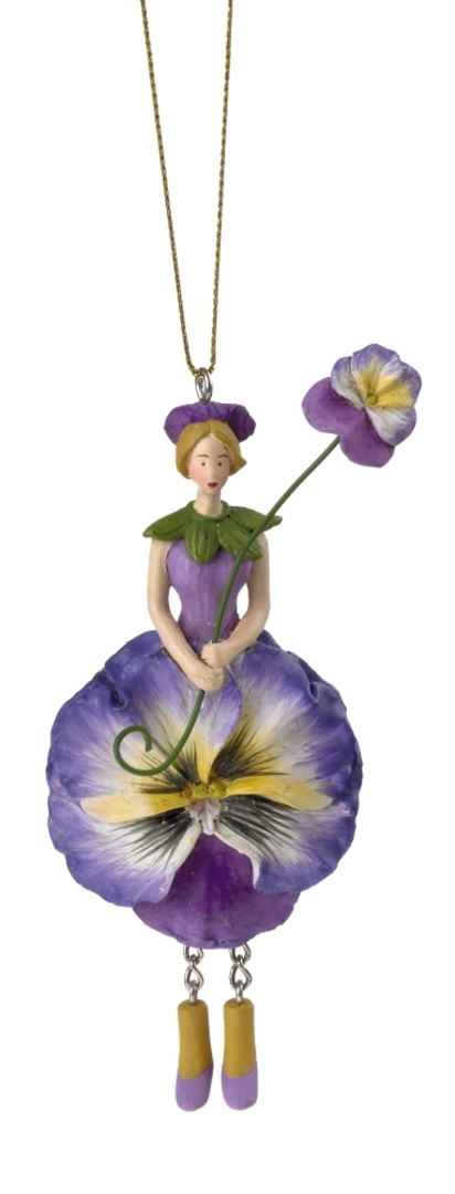 Hanging Flower Girl Pansy Blue/Lilac 12cm image 0