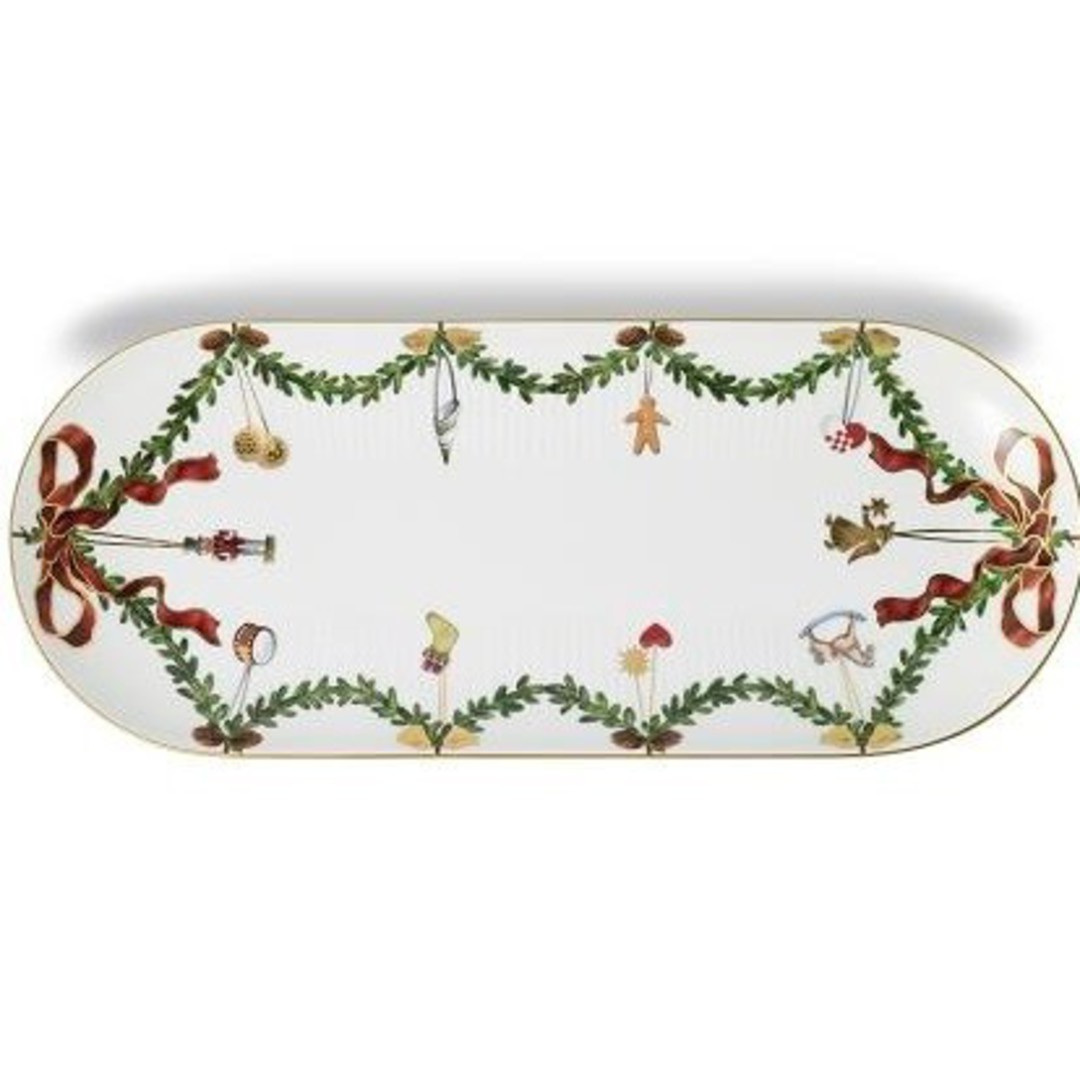 INDENT - StarFluted Christmas Sandwich Plate 39cm image 0