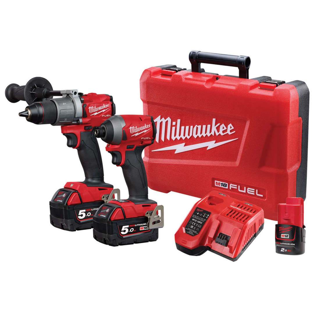 Milwaukee M18FPP2A2-502C 2pc Drill/Driver Fuel Power Pack image 0