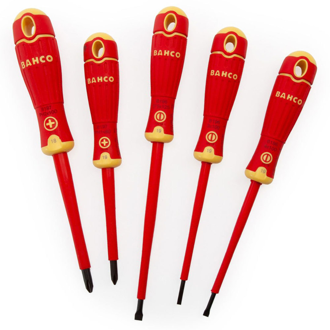 BAHCO 5pc Insulated Screwdriver Set image 0