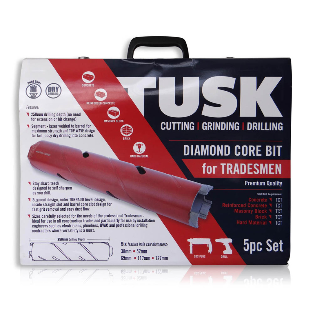Tusk Core Drill Set 38/52/65/117/127mm image 0