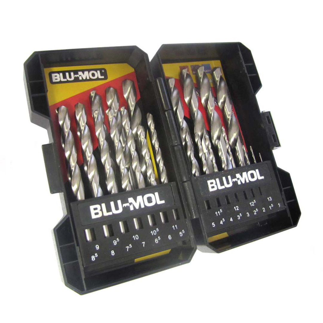 Blumol Drill Set Blu Mol 1-13mm x.5 rise 25pc image 0
