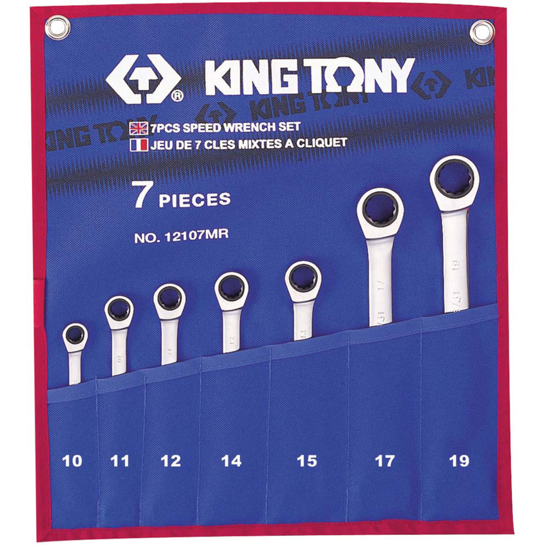 King Tony Ratchet Wrench Set Flipper 7pc image 0