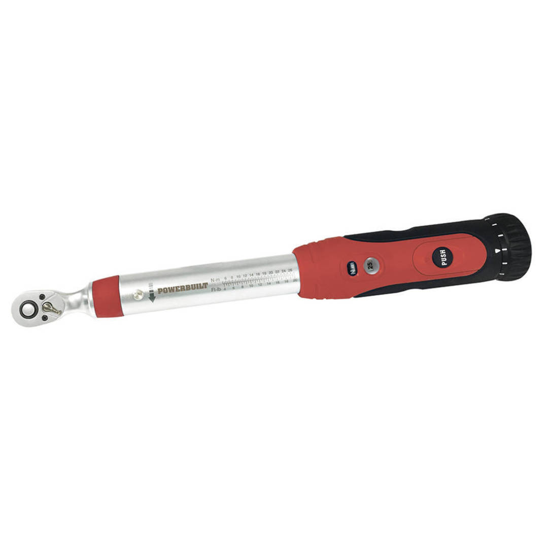 Powerbuilt 1/4″ Dr Torque Wrench 5-25Nm image 0