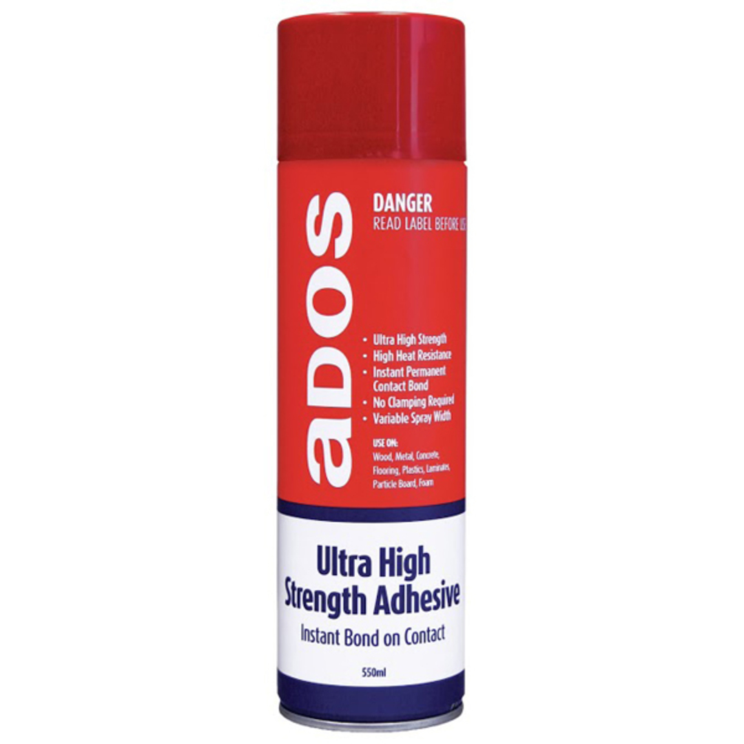 Adhesive Spray Ultra Strength 550ml Ados image 0