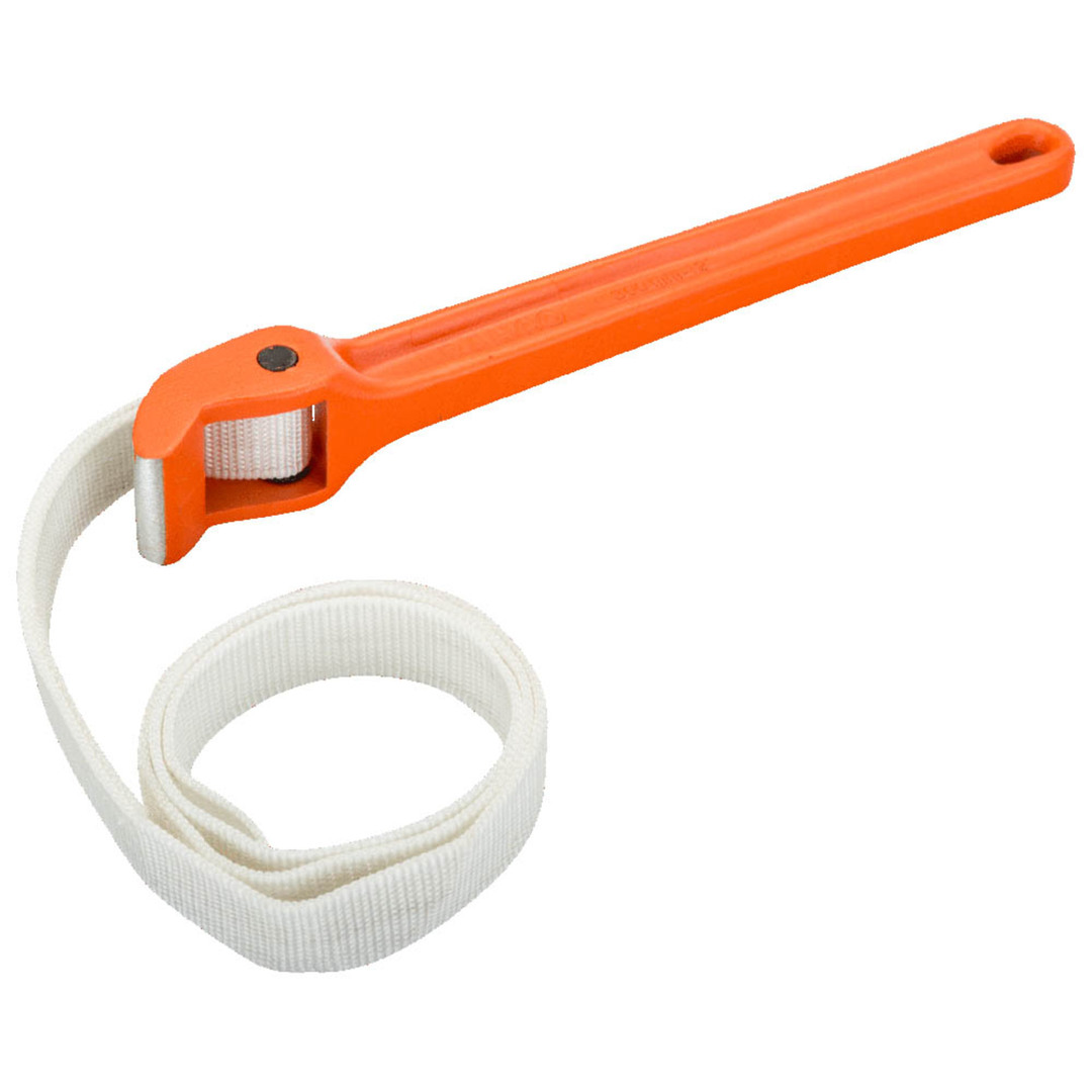 Bahco 220mm Special Pipe Wrenches Nylon Strap and Steel Hand image 0
