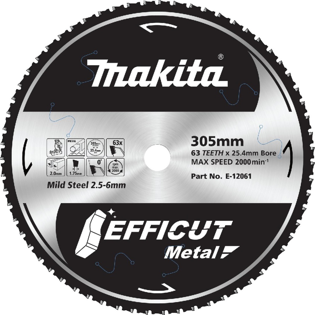 Makita 305mm x 63T Steel Cutting Efficut Blade image 0