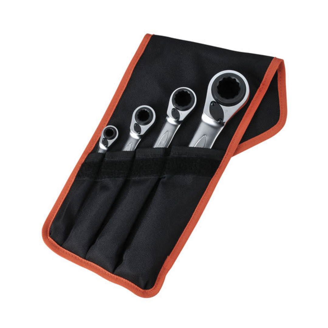 Bahco 4pc Reversible Ratchet Wrench Set image 0