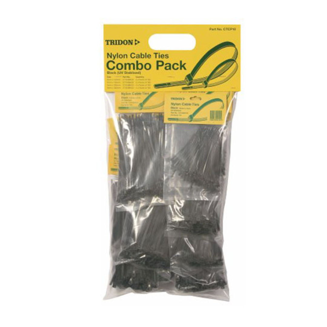 Tridon Cable Ties Combo Pack Black image 0