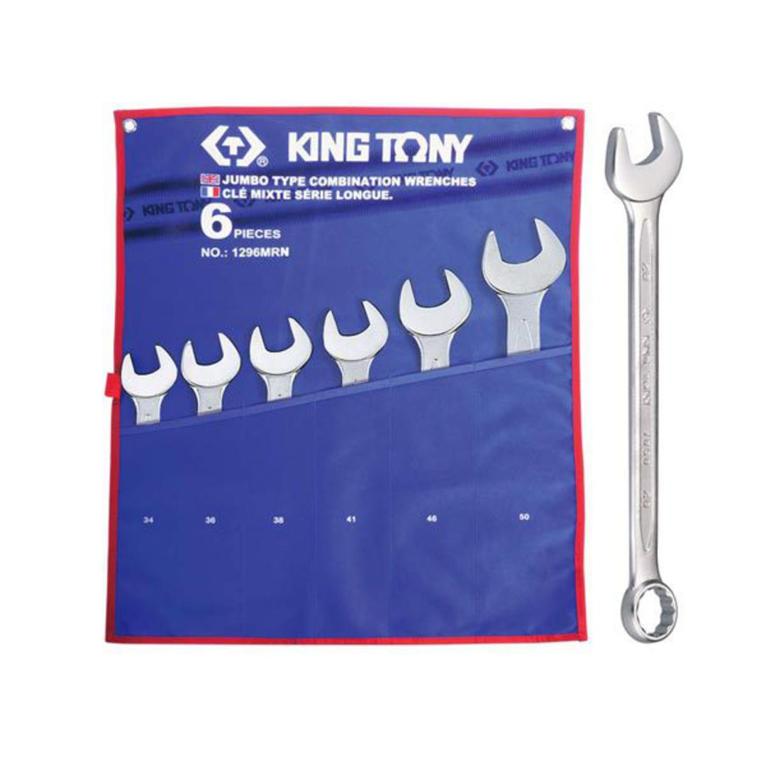 King Tony 6pc R&OE Wrench Set 34-50mm image 0