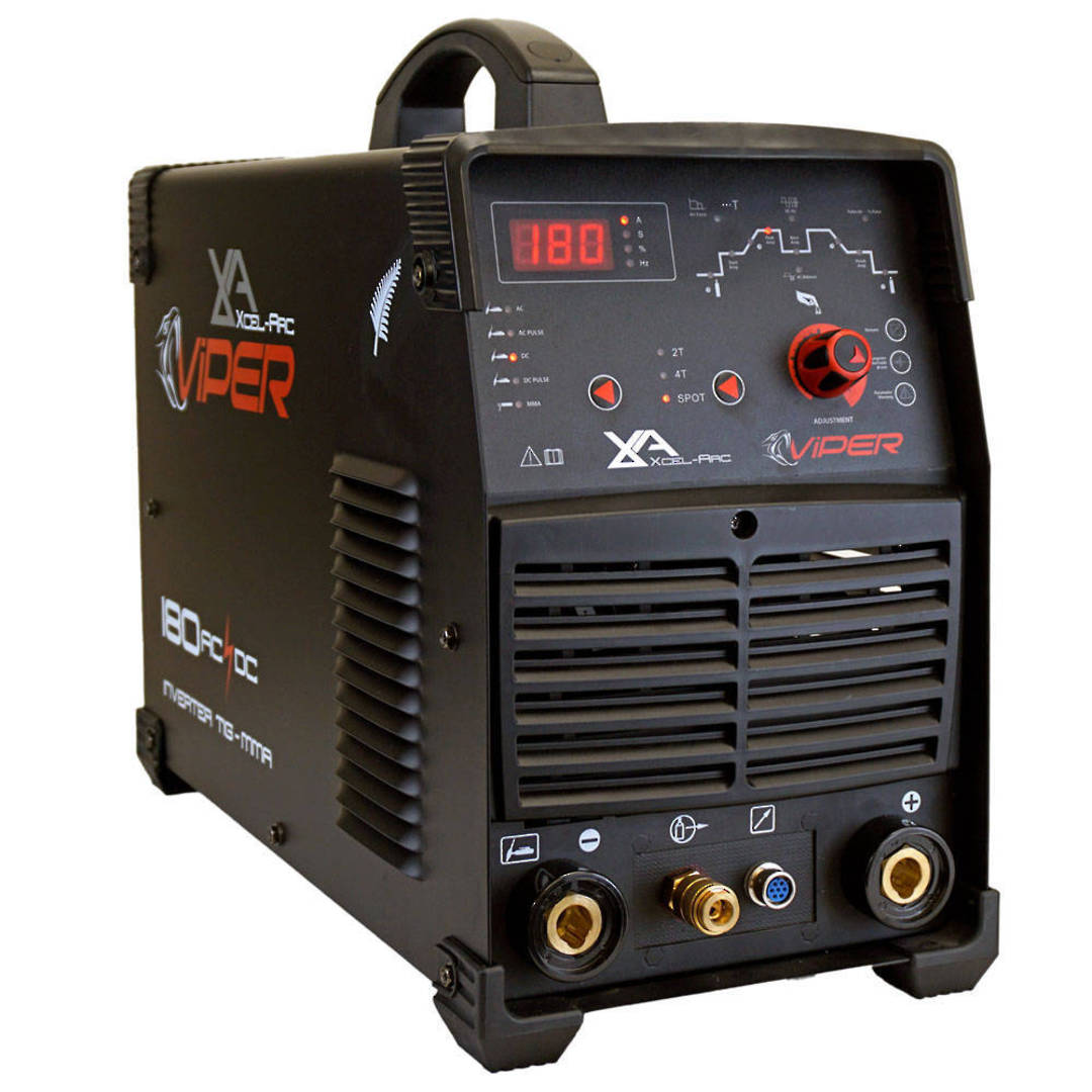 Viper TIG180 AC/DC TIG/MMA Inverter Welder, 10 Amp Plug image 0