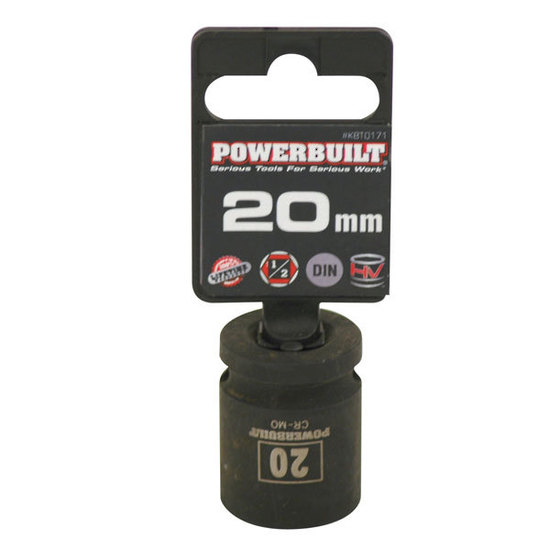 Powerbuilt 1/2"dr Impact 6pt Sockets Socketry Henry & Co