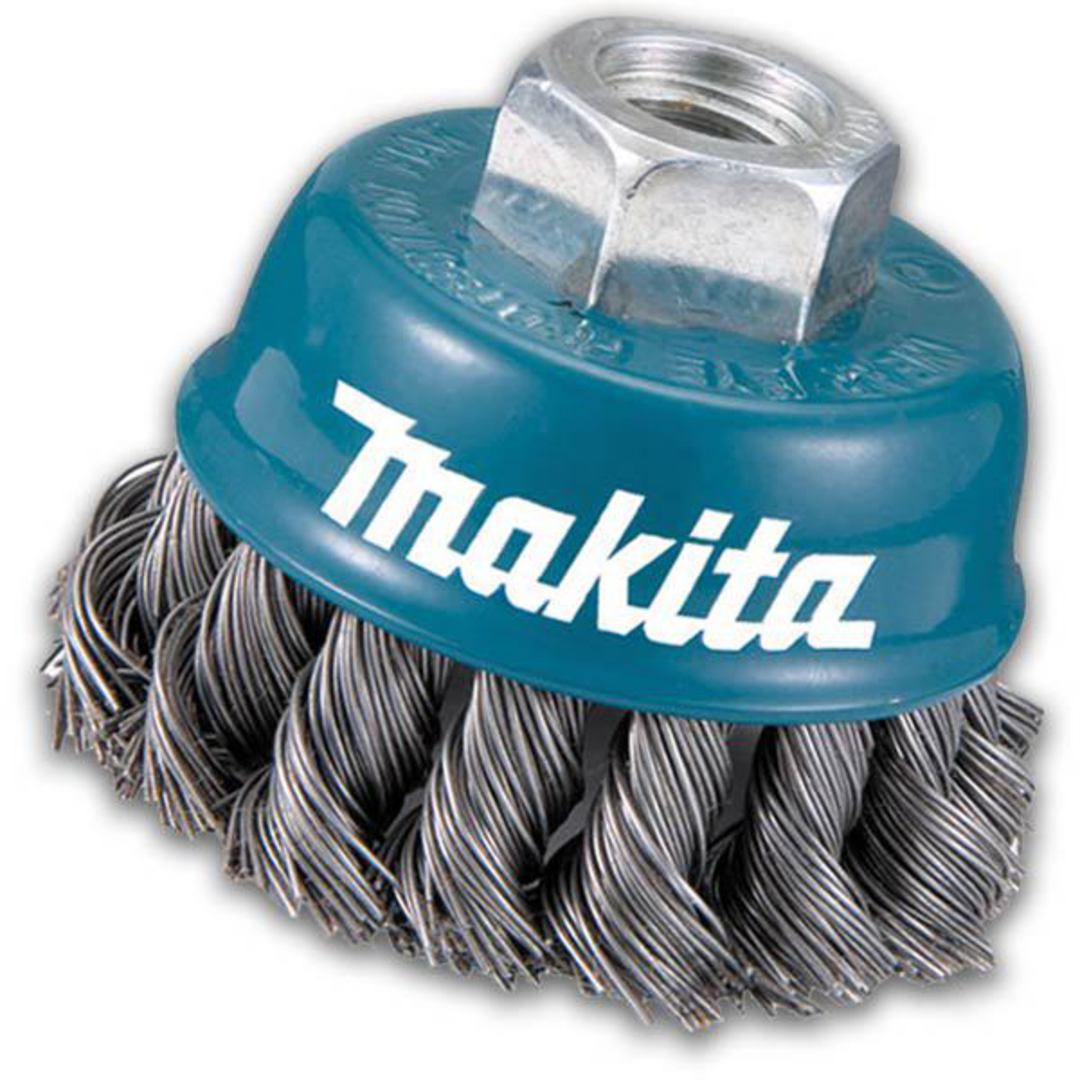 Makita 75mm Twist Knot Wire Cup Brush image 0