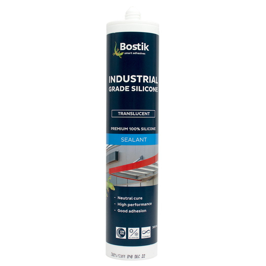 BOSTIK INDUSTRIAL SILICONE - TRANS 300ml image 0