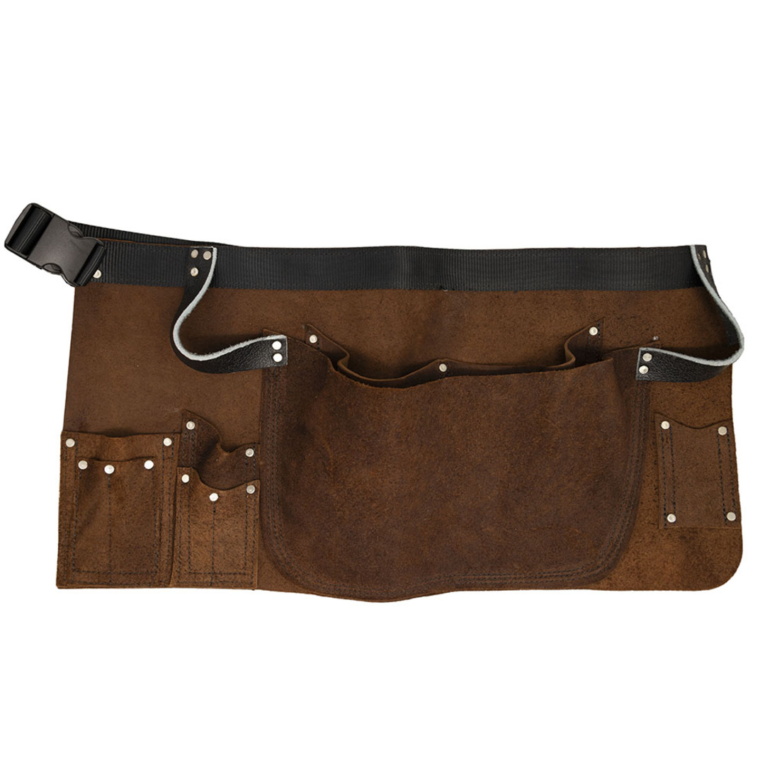 LEATHER APRON - SHORT WITH POCKETS image 0
