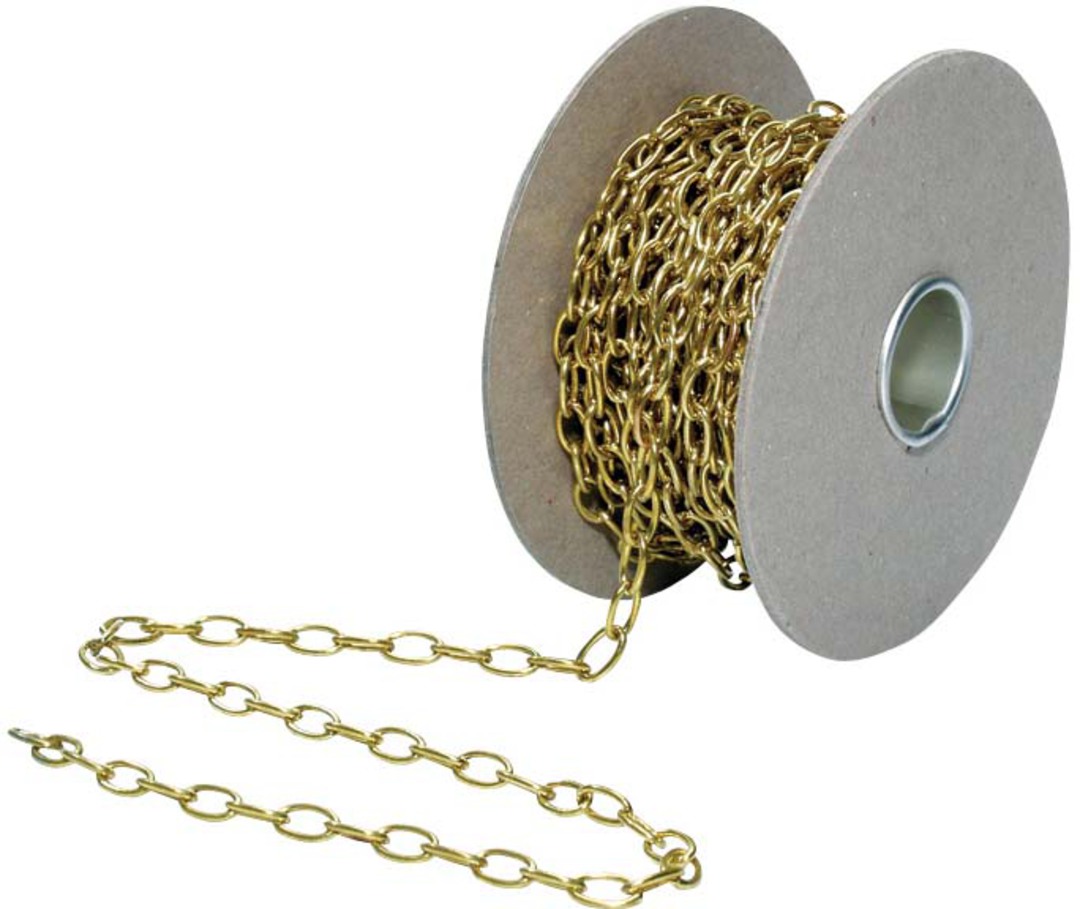 MIRROR MOUNTING CHAIN - BRASS (10m) image 0