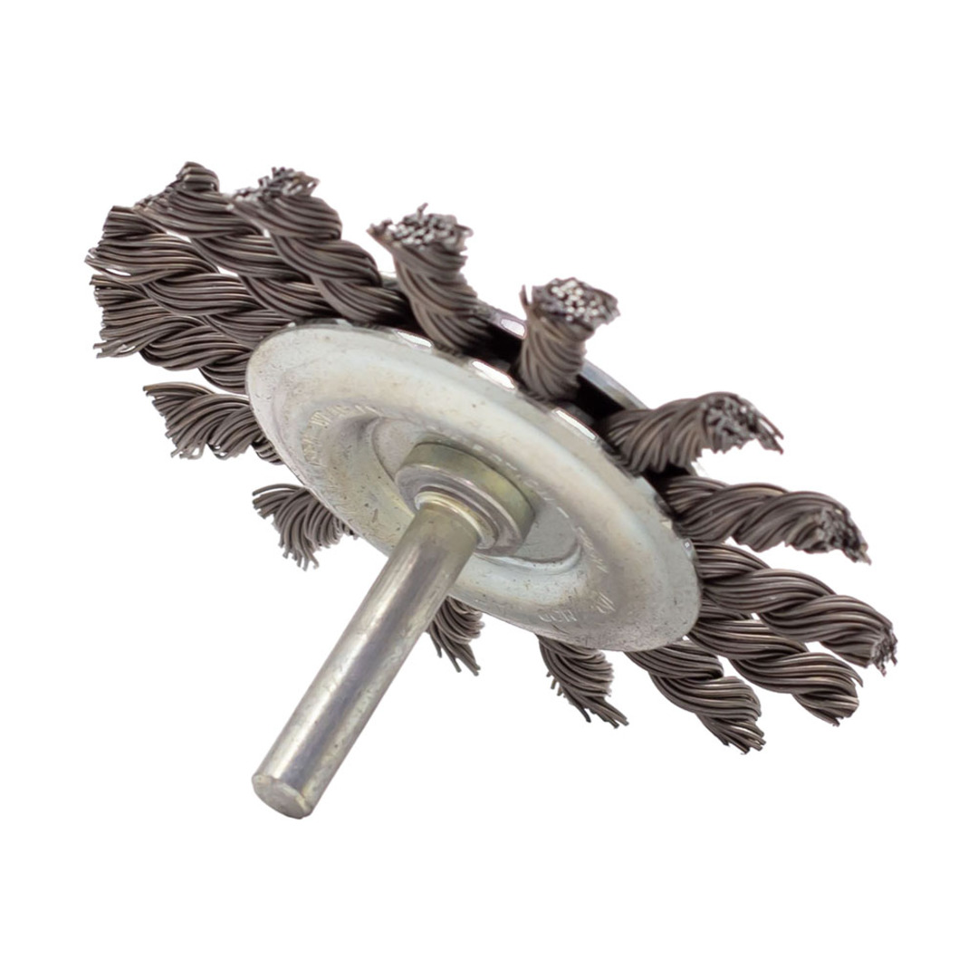 STEEL WHEEL BRUSH - KNOTTED image 1