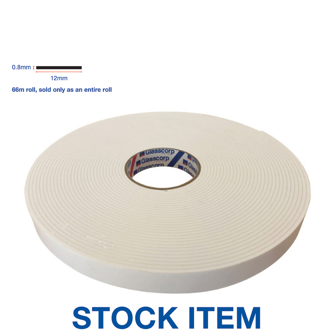 MIRROR MOUNTING TAPE 0.8mm x 12mm x 66m image 0