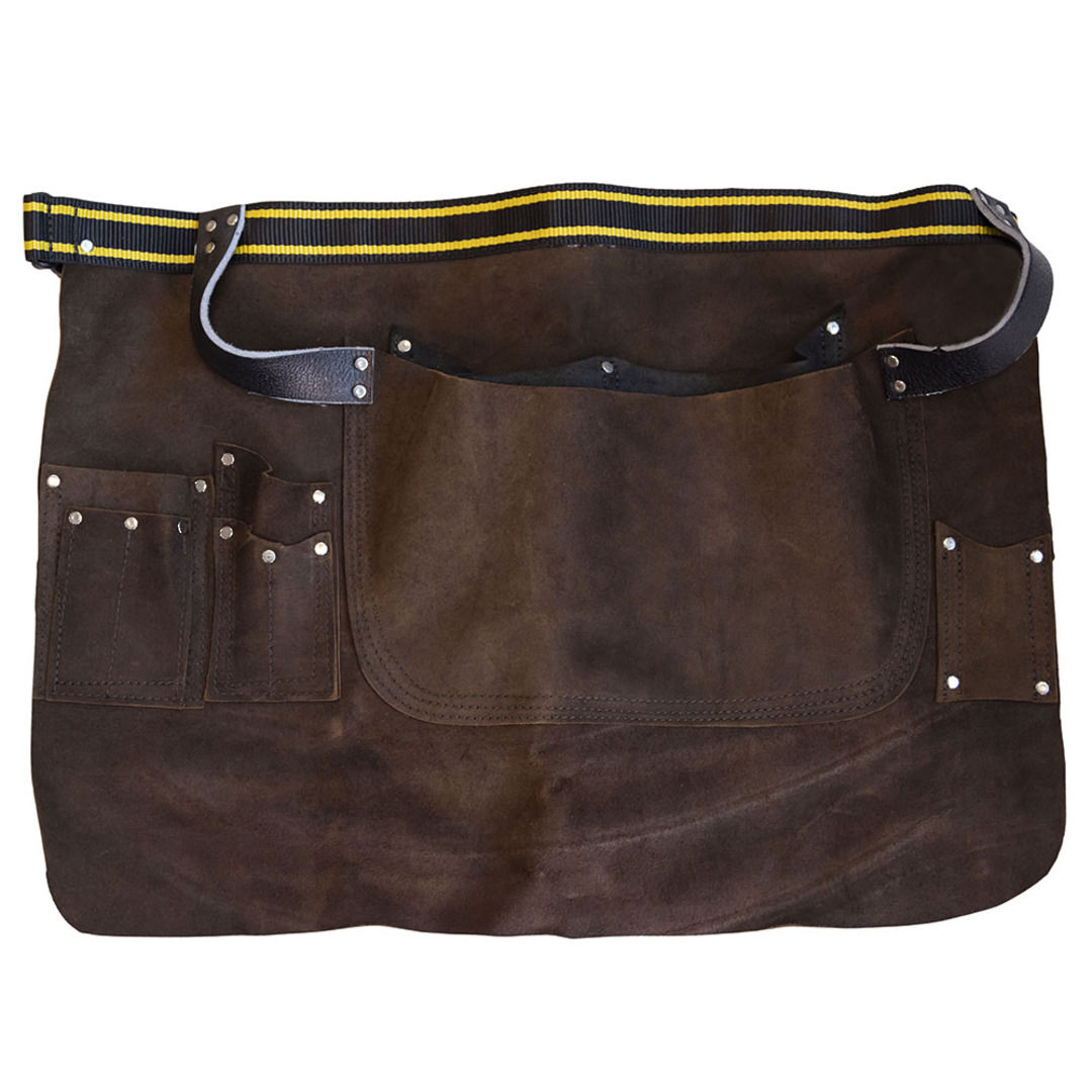 LEATHER APRON - LONG WITH POCKETS image 0