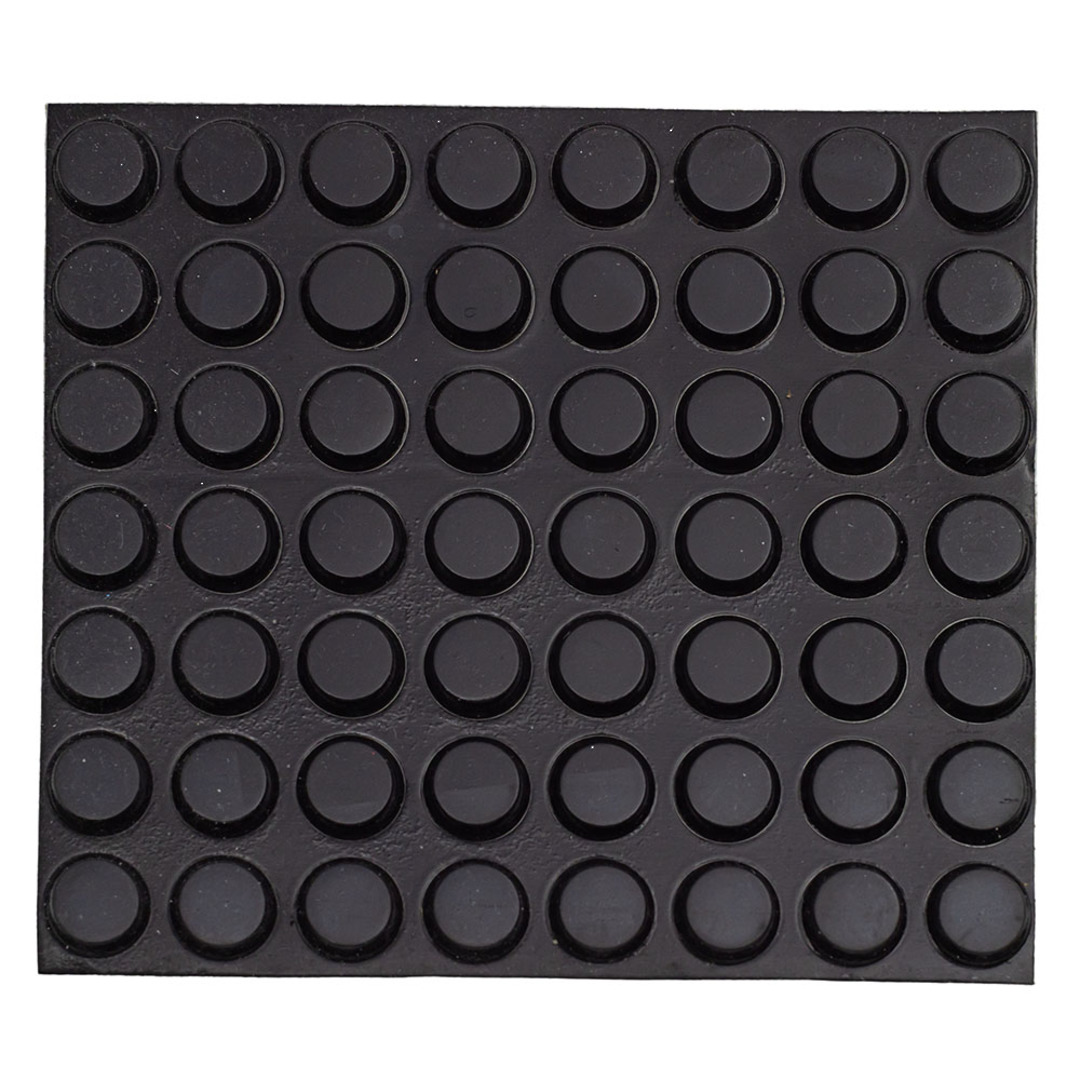 BUMPON FLAT TOP - BLACK (56 per sheet) image 1