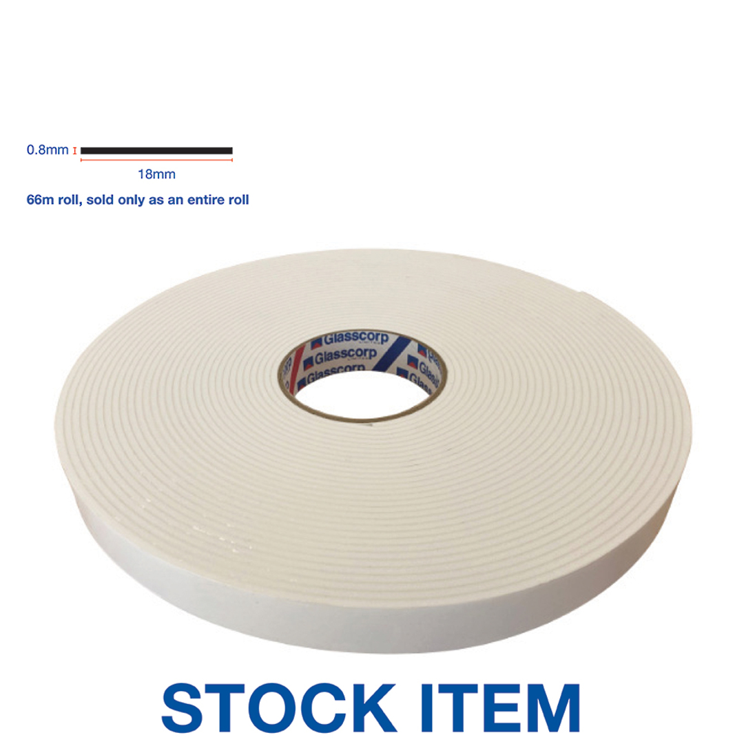 MIRROR MOUNTING TAPE 0.8mm x 18mm x 66m image 0