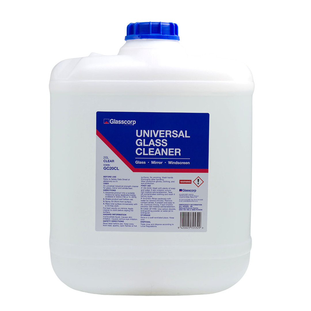 UNIVERSAL GLASS CLEANER - CLEAR 20L image 0