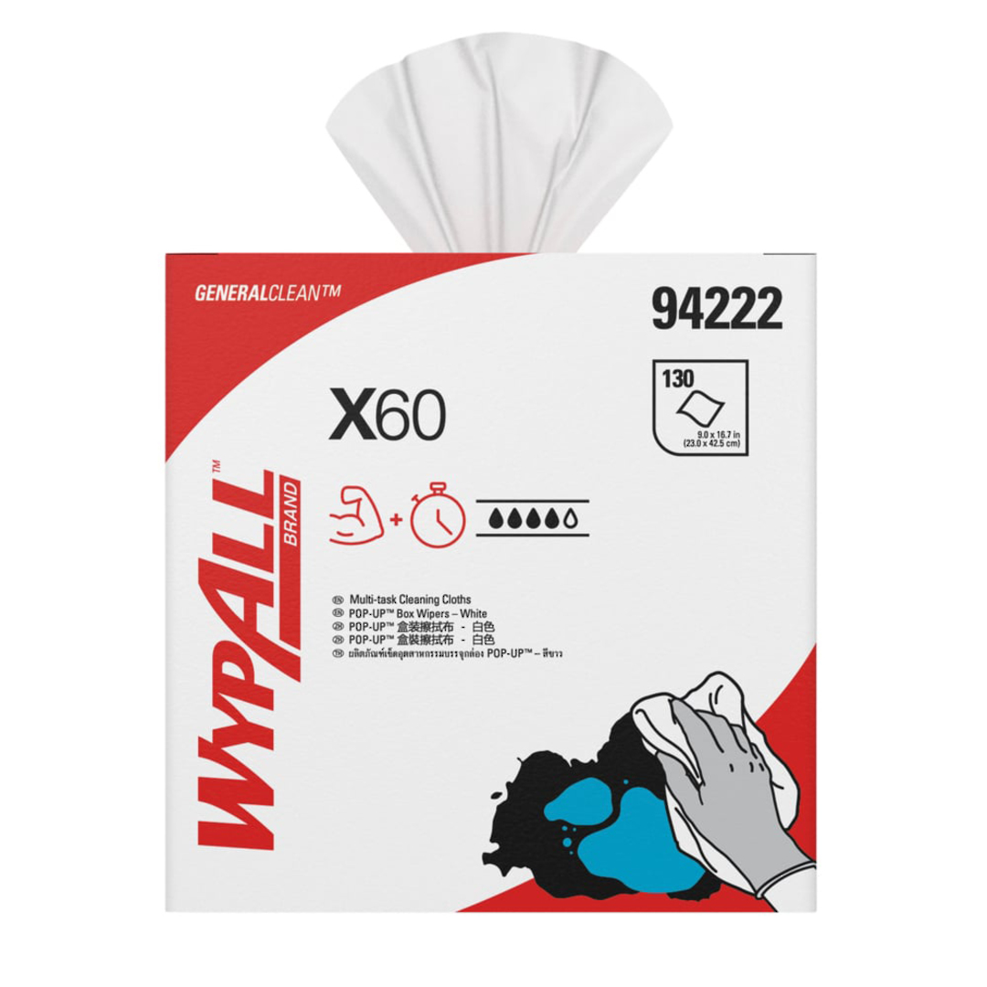 WYPALL X60 POLY WIPERS (130 WIPERS) image 1