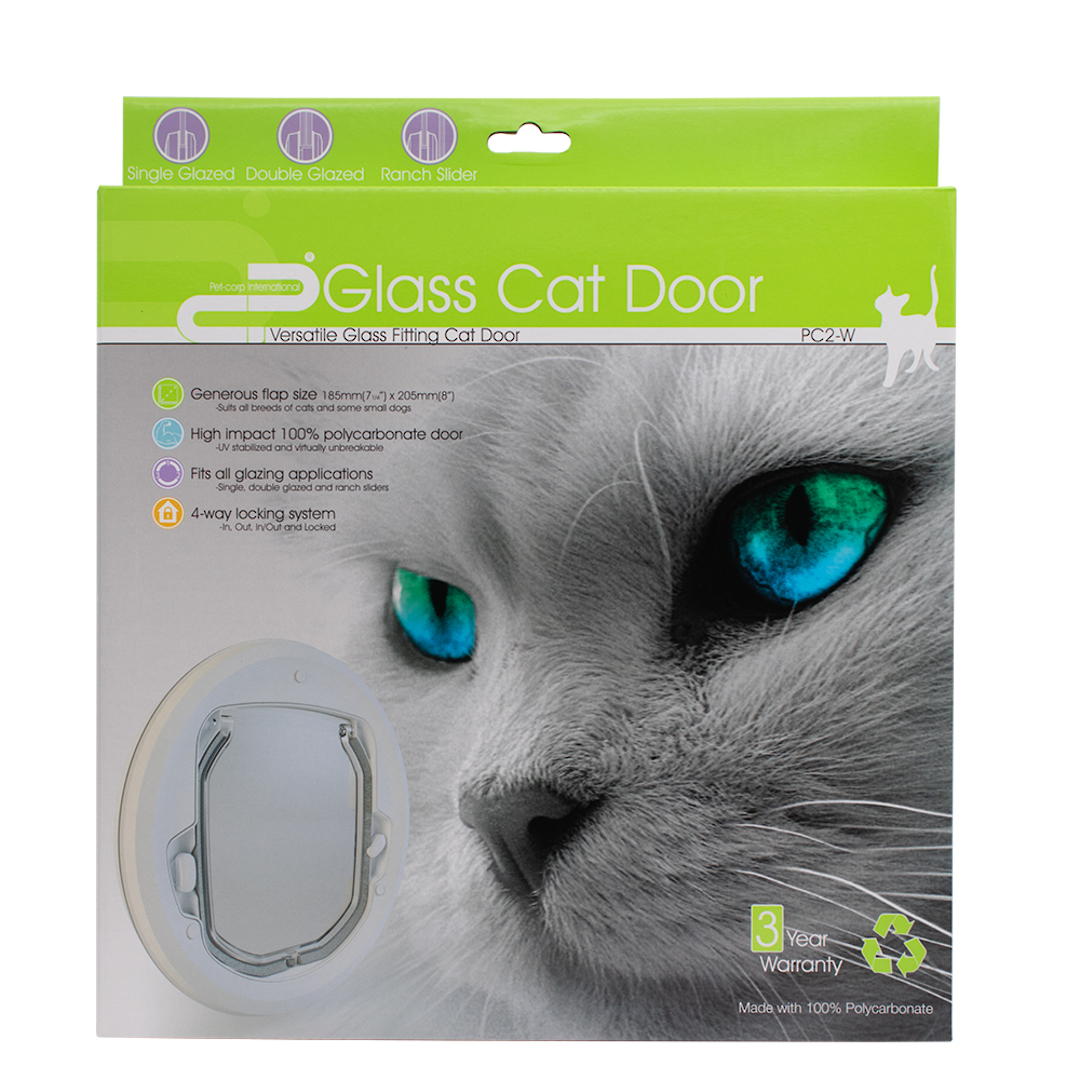 PET-CORP VERSATILE CAT DOOR - WHITE image 3