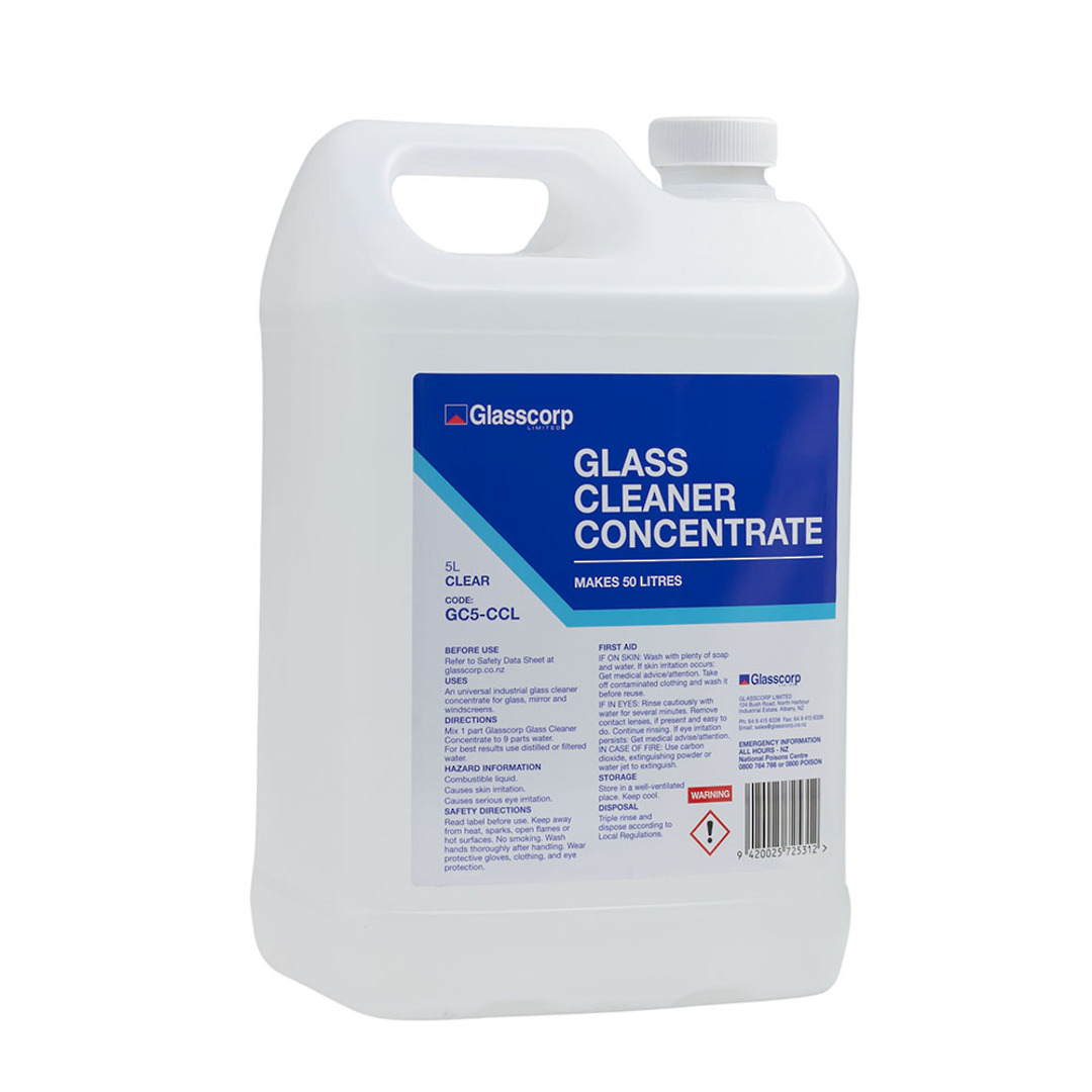 GLASS CLEANER CONCENTRATE - CLEAR 5L image 1