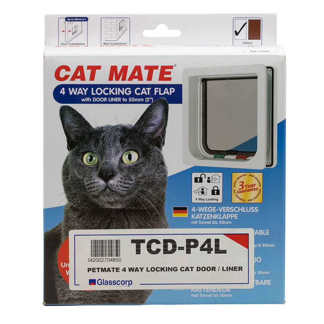 CAT MATE CAT DOOR WITH 50mm LINER SMALL image 4