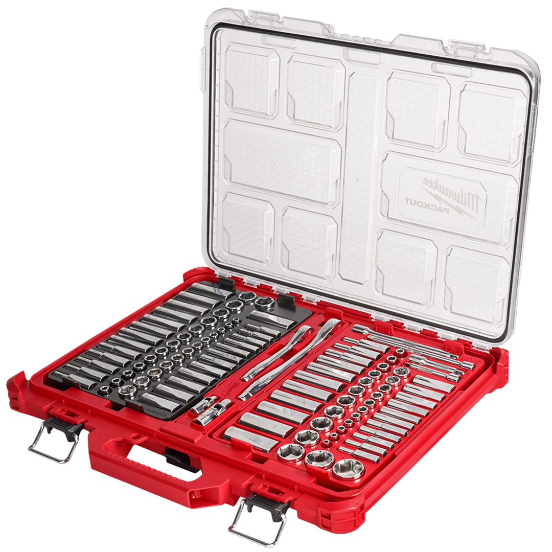 PACKOUT Ratchet Socket Set 1/4 and 3/8 image 0