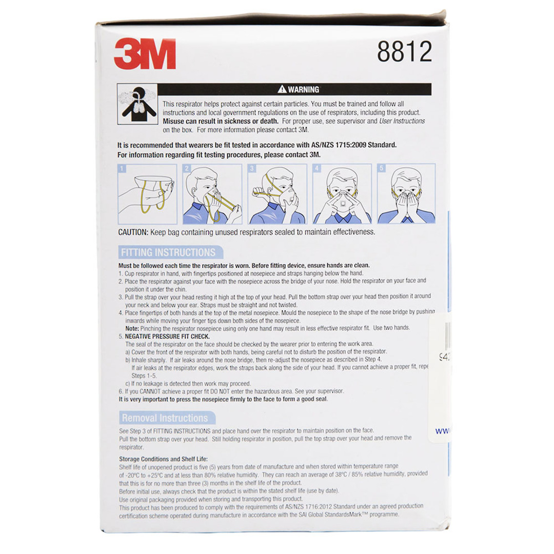 3M DUST MASK - P1 WITH VALVE (10 pack) image 5