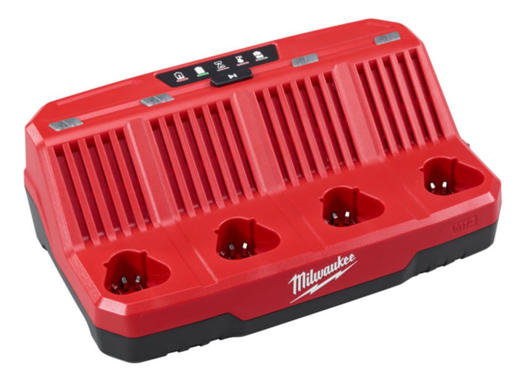 MILWAUKEE M12 FOUR BAY CHARGER image 0