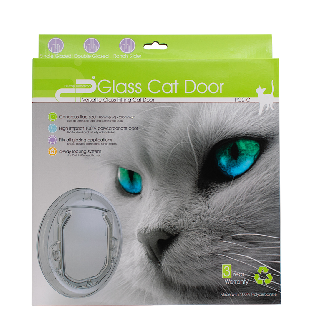 PET-CORP VERSATILE CAT DOOR - CLEAR image 3