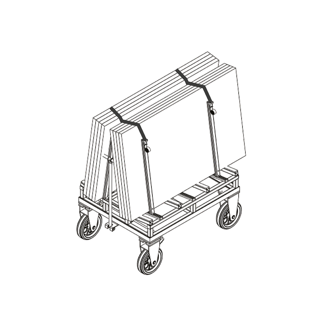 DOUBLE SIDED A FRAME TROLLEY - COMPACT image 4