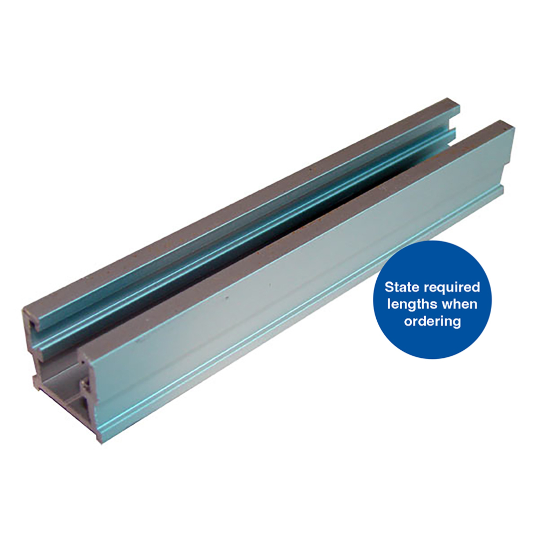 ALUM SLIDING TRACK - SINGLE TOP - 1m image 0