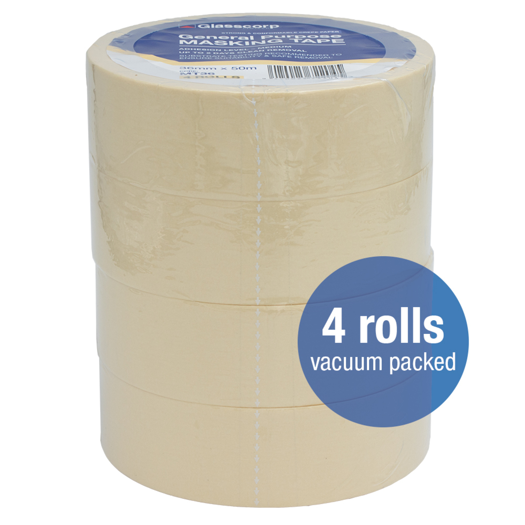 GEN PURPOSE MASKING TAPE - 36mm (4rolls) image 0