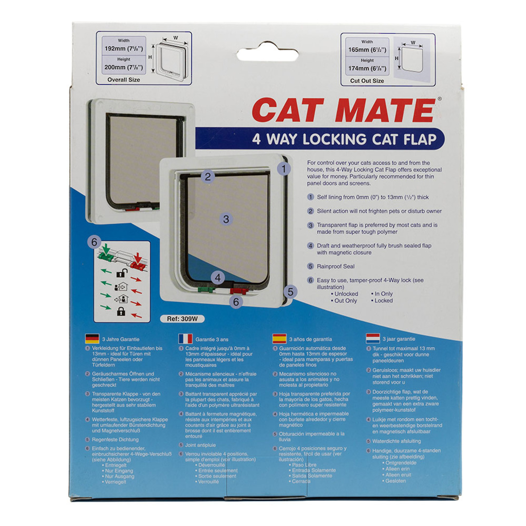 CAT MATE THIN PANEL CAT DOOR - SMALL image 5