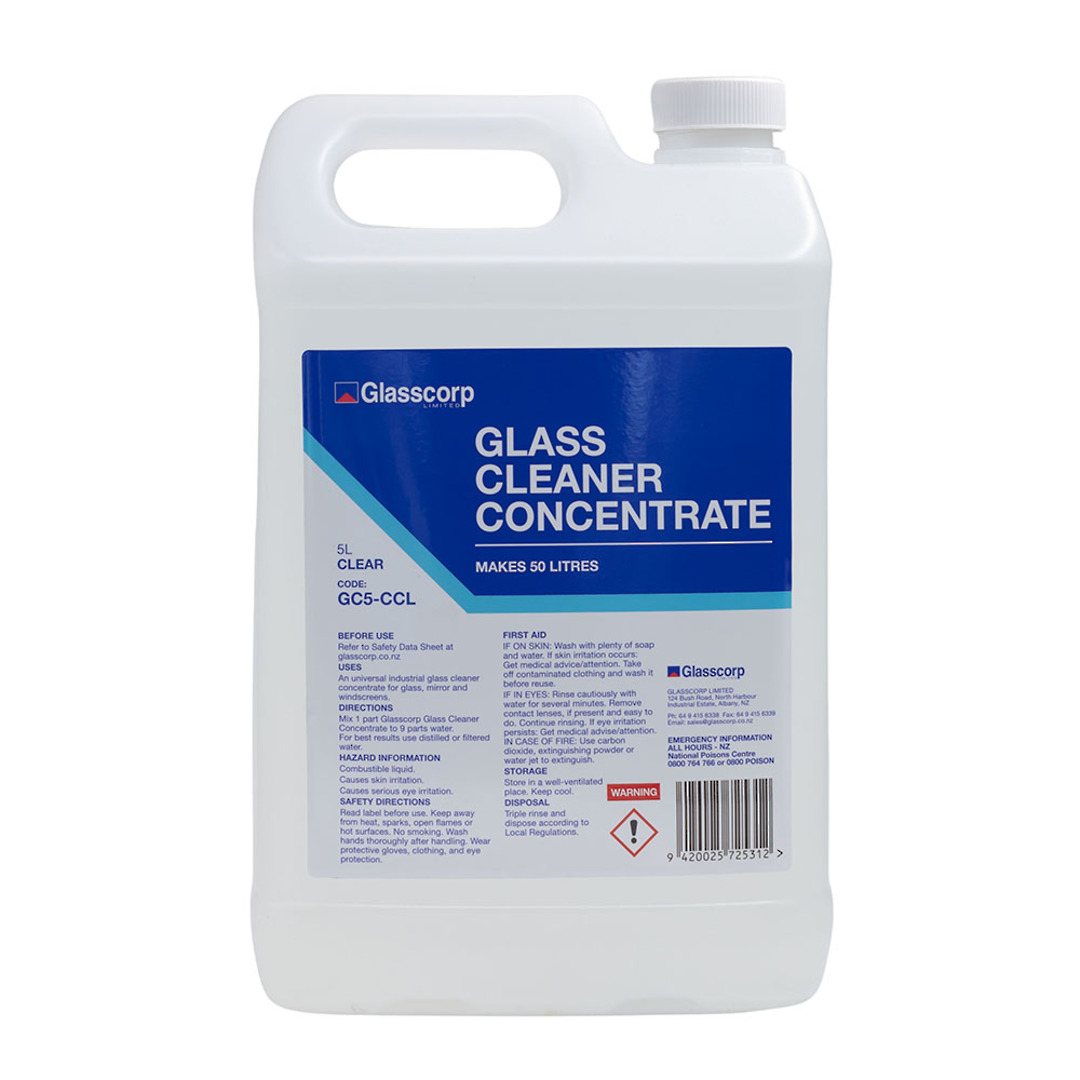 GLASS CLEANER CONCENTRATE - CLEAR 5L image 0