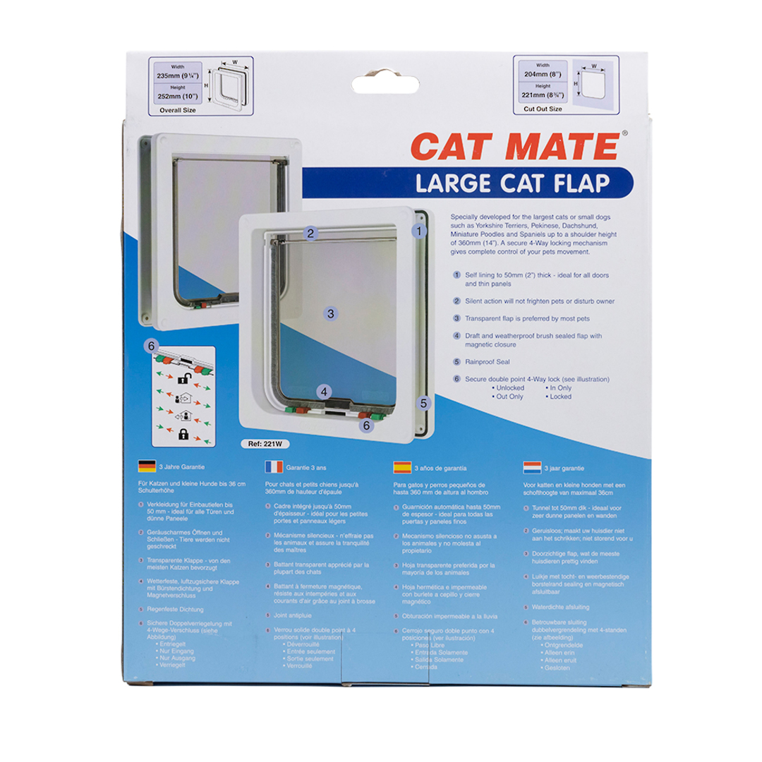 CAT MATE CAT DOOR WITH 50mm LINER LARGE image 5