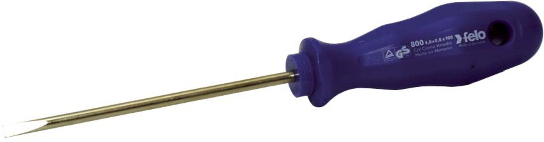 SLOTTED SCREWDRIVER - 80mm x 4mm image 0