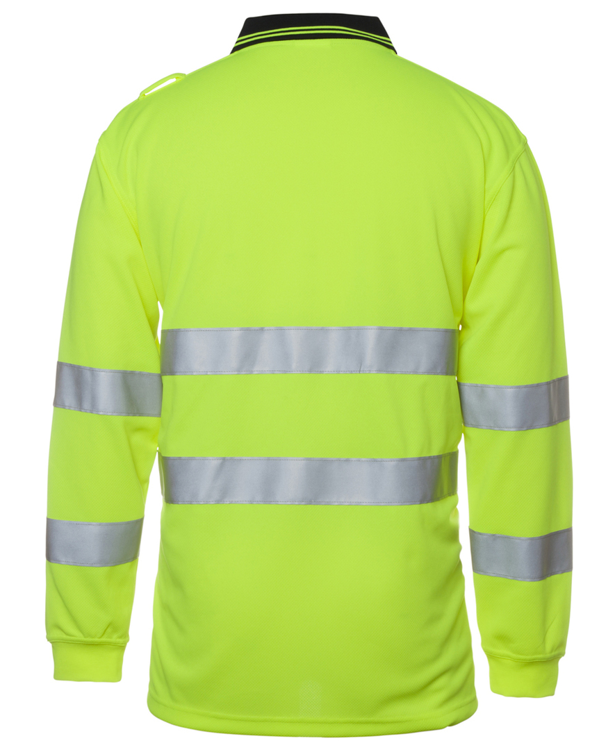 6QTDP JBs HV BIOMOTION (D+N) L/S POLO,"Long Sleeve BIO MOTION,  a safety essential for any work crew","<h3>Details</h3><ul>	<li> image 4