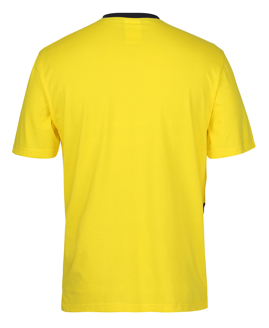 6HVTC JBs HV CREW NECK COTTON T-SHIRT,"Cotton Comfort in Hi Vis, additional pocket for the old pen and to look important.",<h3>D image 1