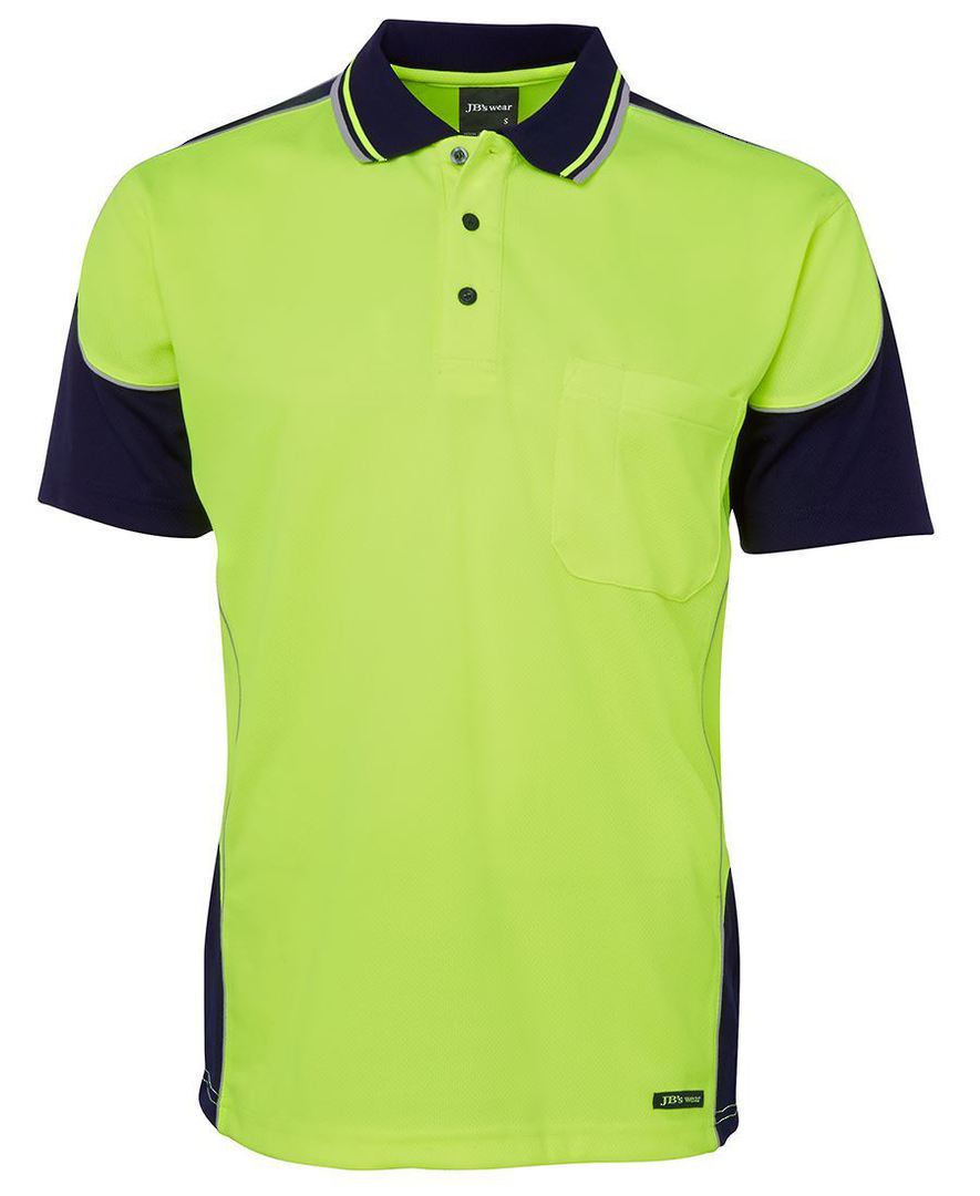 6HCP4 Hi Vis Contrast Piping Polo image 0
