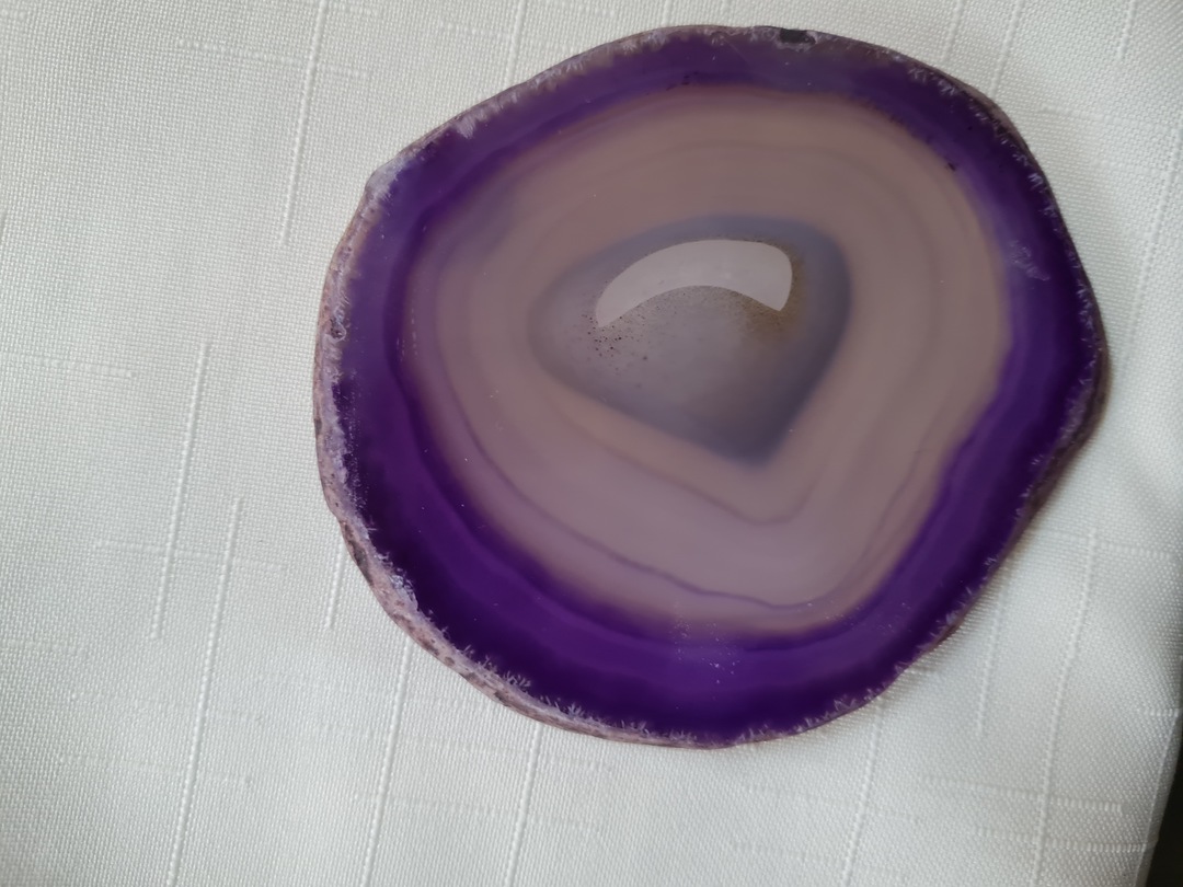 Agate coaster (purple) image 0